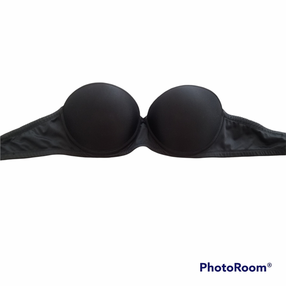 NEW Felina Lingerie 34B Black Strapless Push-up Bra